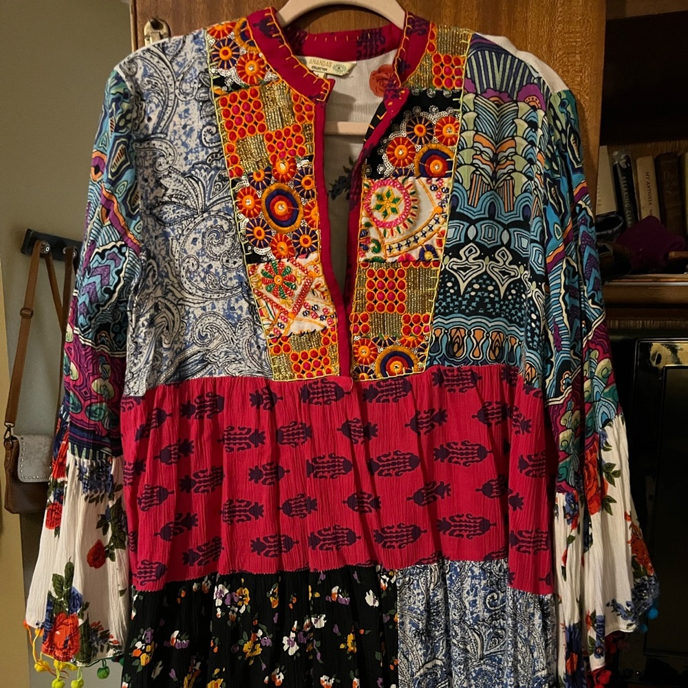 Colorful Women's Bohemian Blouse